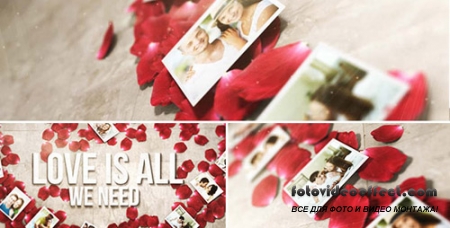 Rose Petals Heart - Photo Gallery - Project for After Effects (Videohive)