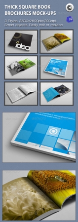 Thick Square Book Brochures