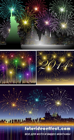 Stock: New Year 2014 - Illustration