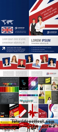 Stock: Olorful template for advertising brochure