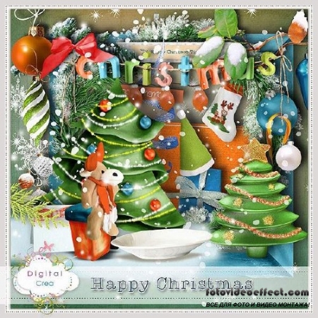 Праздничный скрап-комплект - Happy Christmas