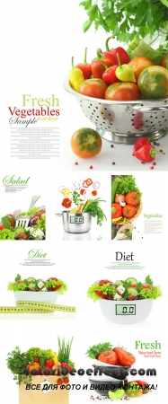 Stock Photo: Fresh mixed vegetables