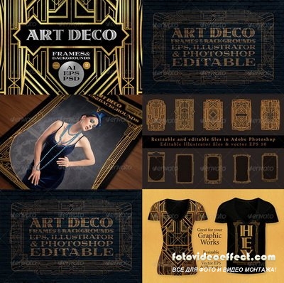 GraphicRiver - 10 Frames Vol.2 - Art Deco Style - 6243269