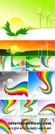Stock: Abstract Rainbow Pencil Series