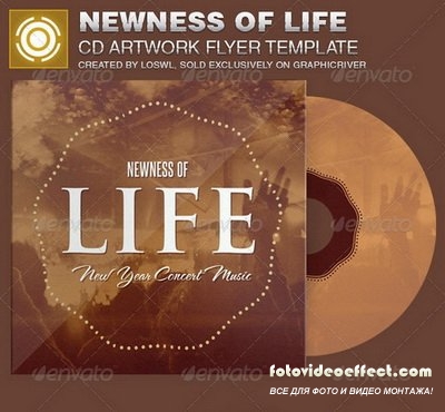 GraphicRiver -  Newness of Life CD Artwork Template