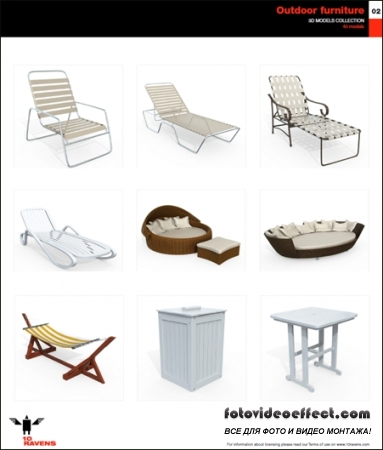 10ravens: 3D Models collection 014 Outdoor furniture 02