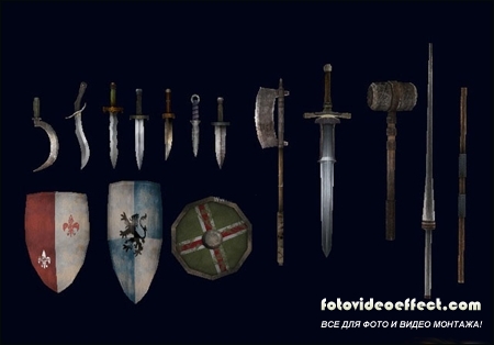 Tridinaut Medieval Weapons Pack