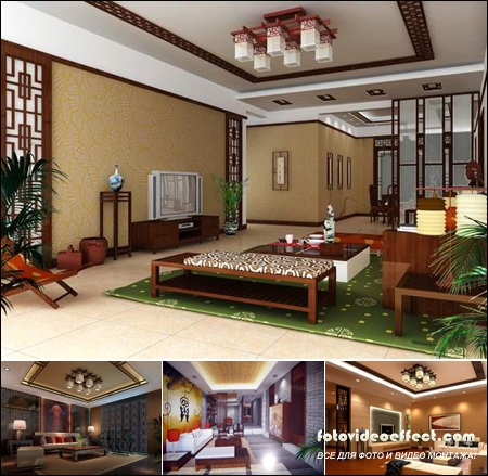 Chinese Style Living Room Model