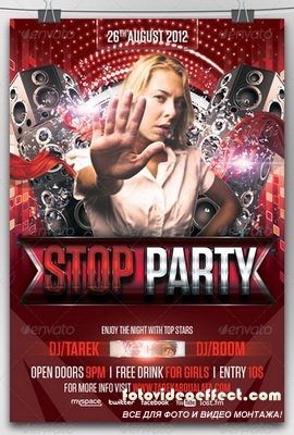 GraphicRiver - Stop Party Flyer