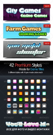 Premium Text Styles for Games