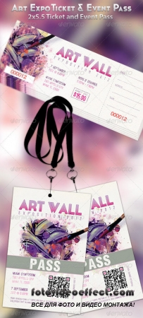 Art Expo Ticket And Event Pass Template