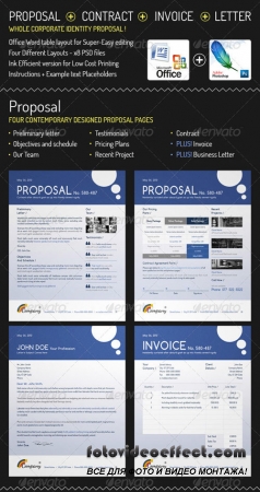 Whole Corporate Identity Proposal+ Invoice+ Letter