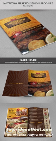 Lantakcow Steak House Menu Brochure