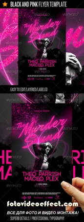 Black And Pink  Flyer Template