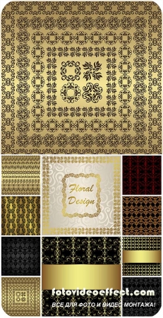 , ,    / Patterns, ornaments , vintage vector backgrounds