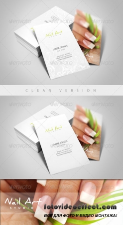 Nail Art/Manicure Business Card