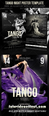 Tango Night Poster Template & Tango Night-Flyer