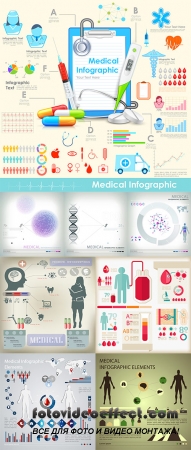 Stock: Medical infographic elements