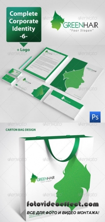 Green Hair Corporate Identity Package