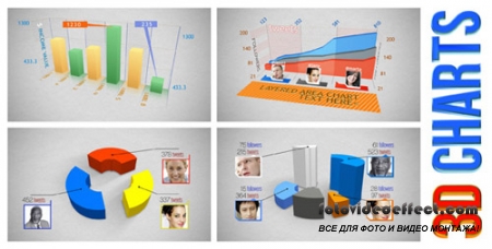 3D Charts - Project for After Effects (Videohive)