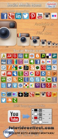 60 Social Media Icons