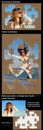 4 Puzzle Photo Frames Bundle