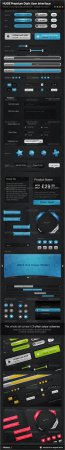 HUGE Premium Dark User Interface UI - 4 Colors [GraphicRiver]