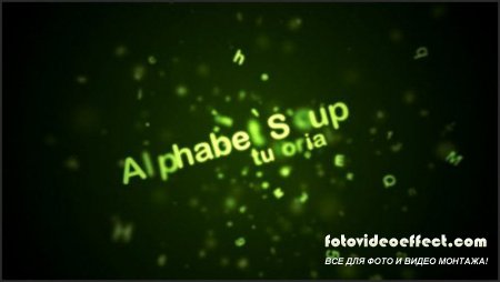 After Effects Project - Alphabet Soup (Fake Text Particles)