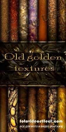 Old golden textures