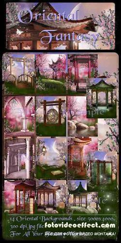 Oriental Fantasy (14 backgrouds)