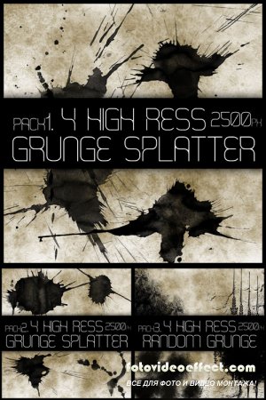 HR Random Grunge Brush set -   