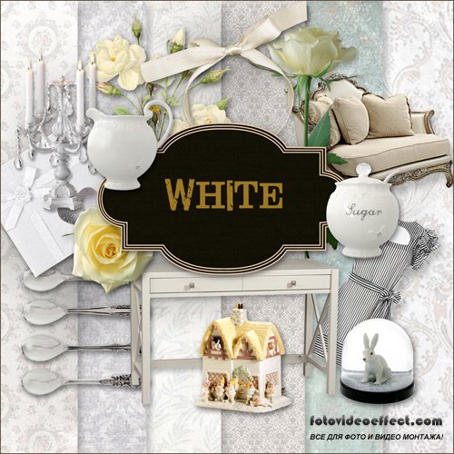 Scrap-kit - White Style Set