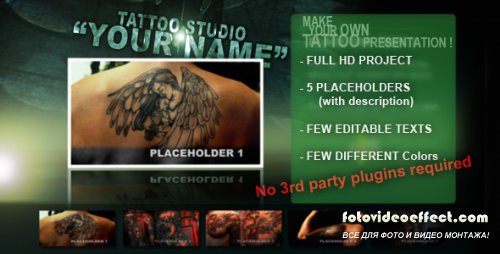 After Effects Project - Tattoo Studio 132674