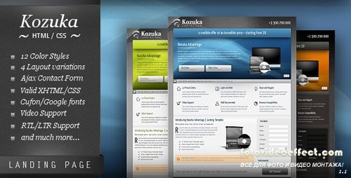 ThemeForest - Kozuka Landing Page (All Colors and Styles) - RIP
