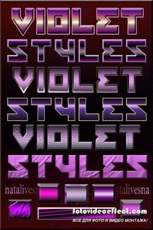 Photoshop Styles violet