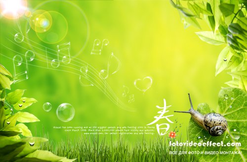 Green Spring's chapter of the desktop PSD material