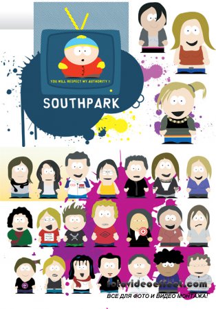 Vector South Park Cartoons