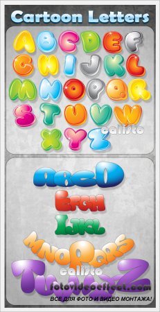 Cartoon Letters - Vector