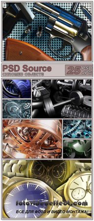 Chromed objects - PSD