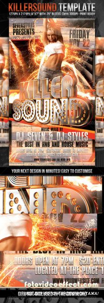 KillerSound Flyer Template - GraphicRiver