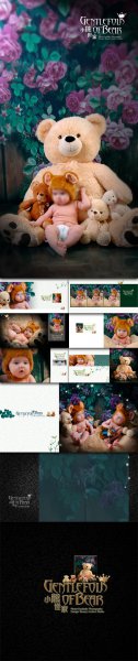 Bear family - Photo Templates