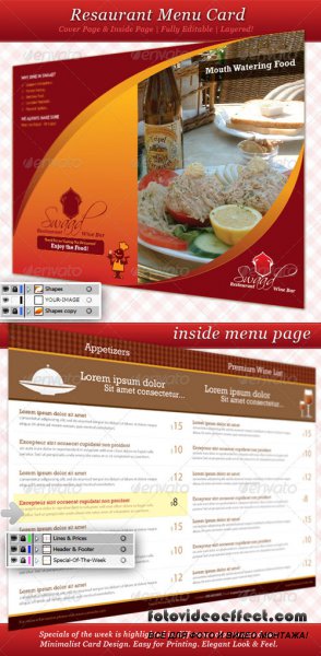 Restaurant Menu Card - GraphicRiver