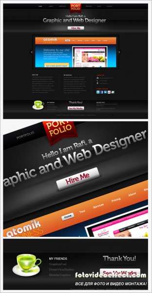 Dark Portfolio Design