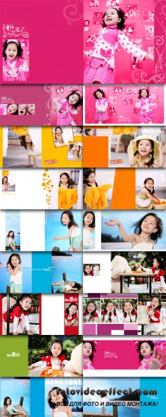 Children Photo Templates - Little princess summer