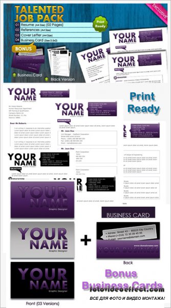 Talented JOB PACK PSD Template