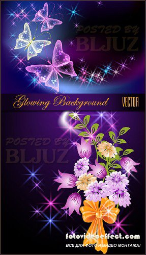 Spring Glowing Background Vector