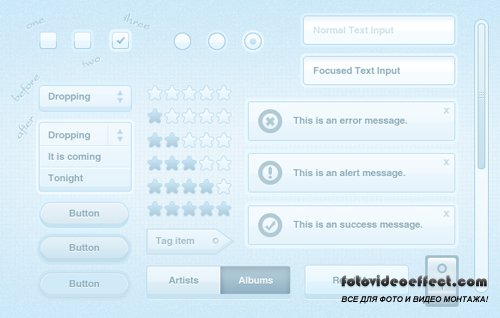 FREE Soft and Blue Kit .psd