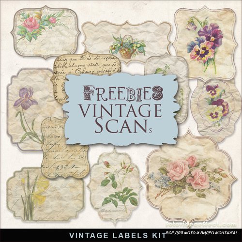 Scrap-kit - Vintage Labels #1