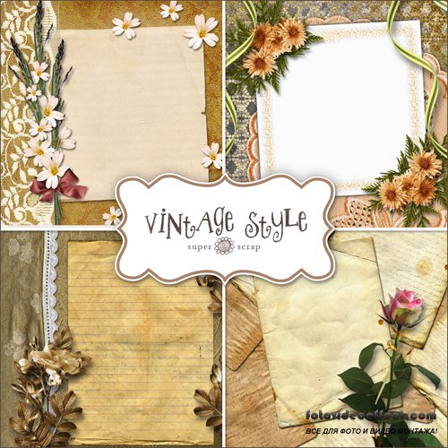 Backgrounds in Vintage Style