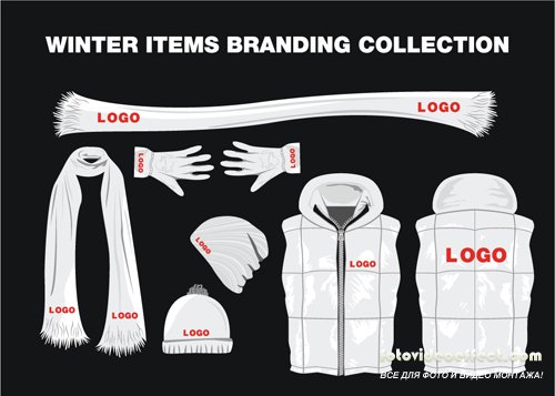 Winter Items Branding Collection